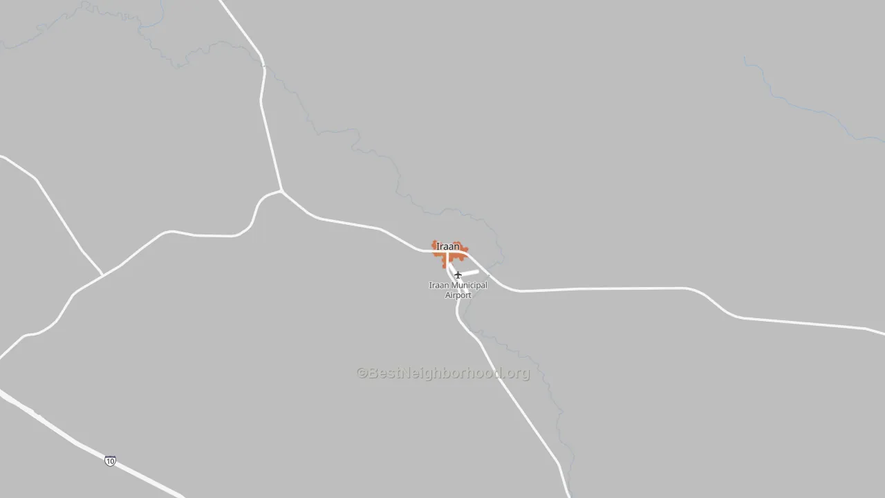 Bike Grade map of Iraan, TX