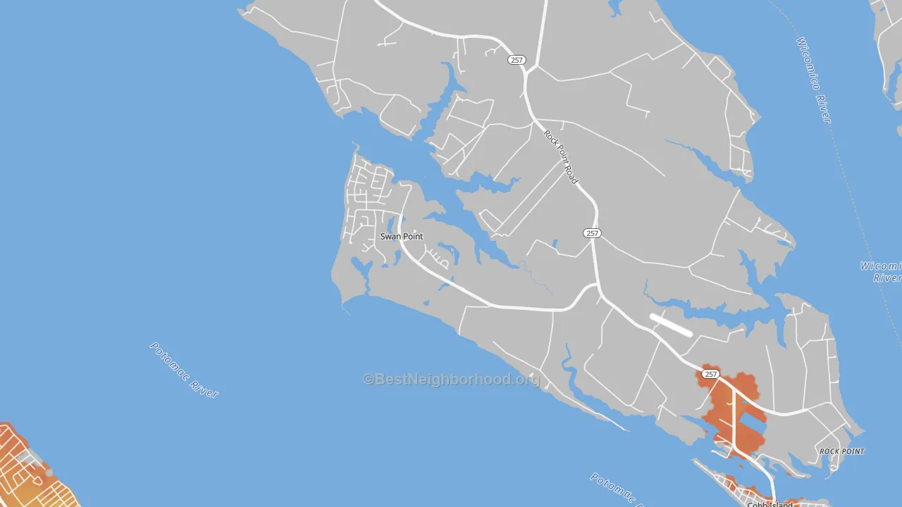 Bike Grade map of Issue, MD