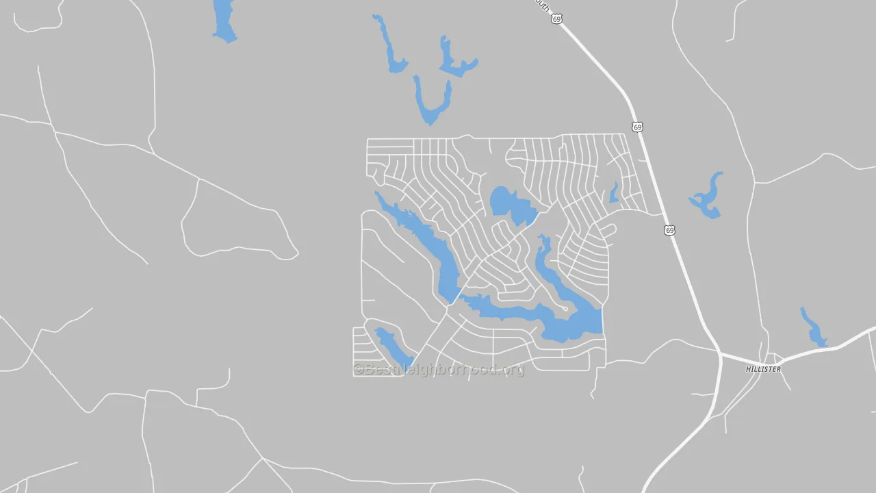 Bike Grade map of Ivanhoe North, TX