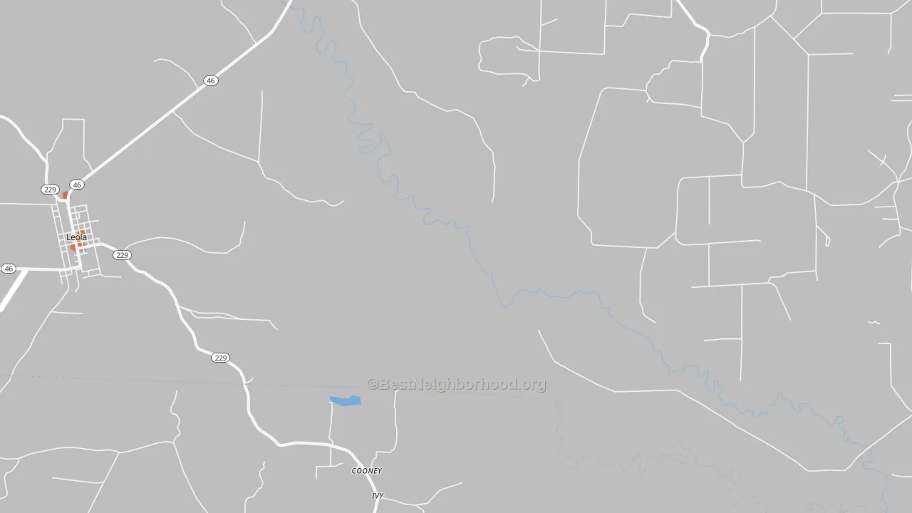 Bike Grade map of Ivy, AR
