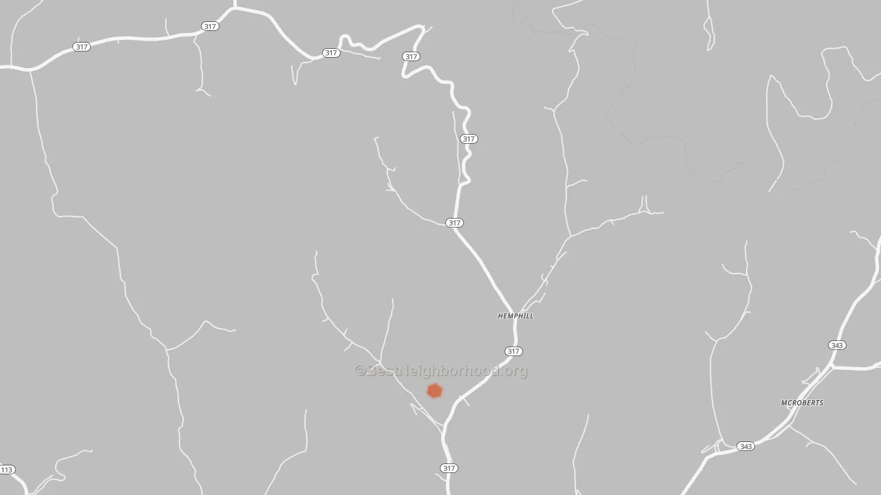 Bike Grade map of Jackhorn, KY