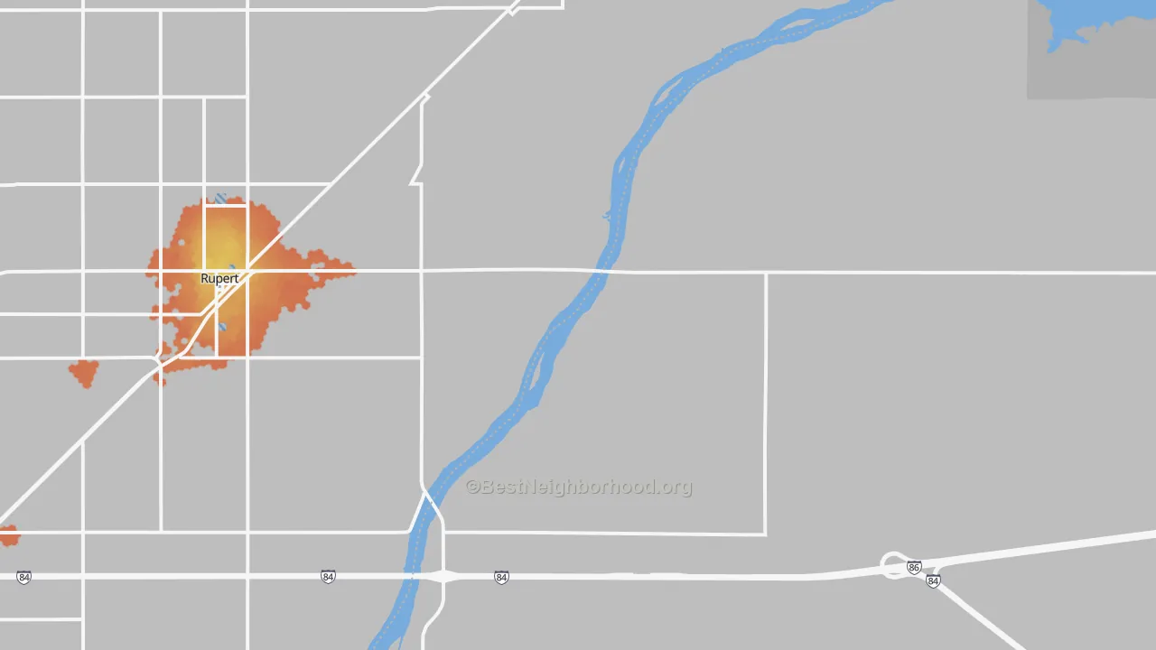 Bike Grade map of Jackson, ID
