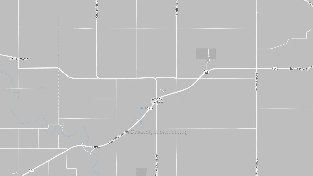 Bike Grade map of Jackson Junction, IA