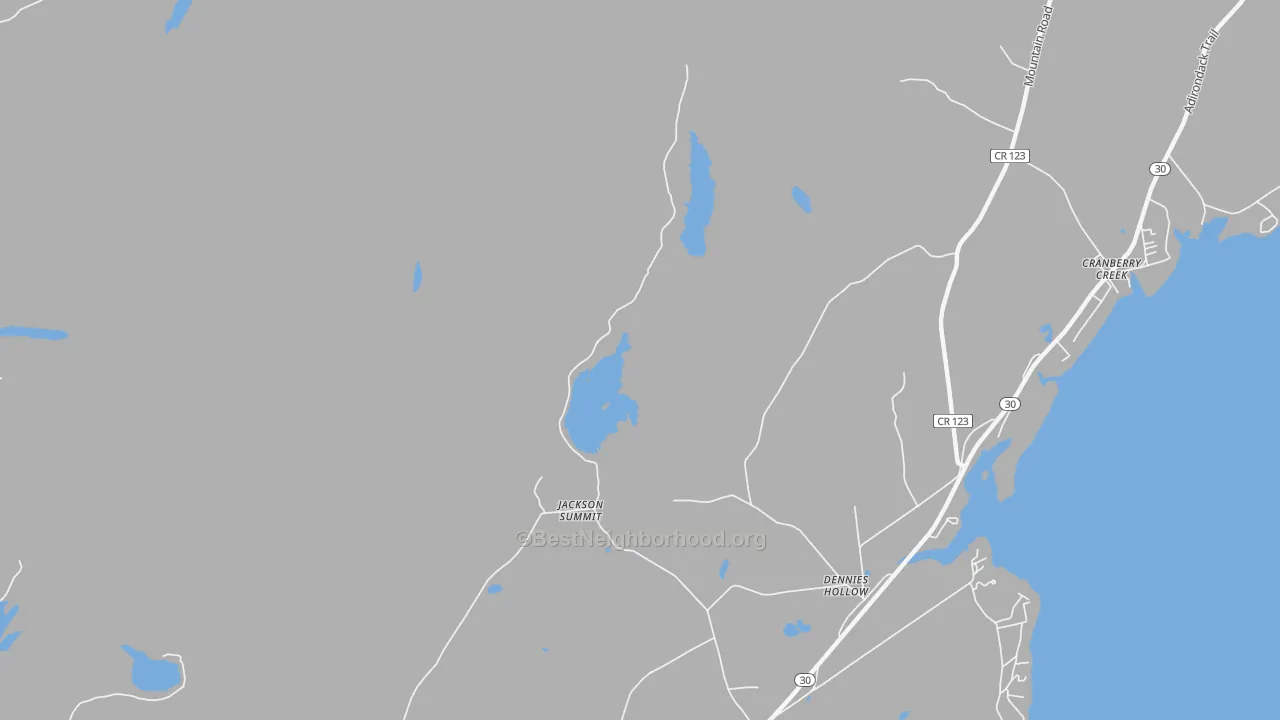 Bike Grade map of Jackson Summit, NY