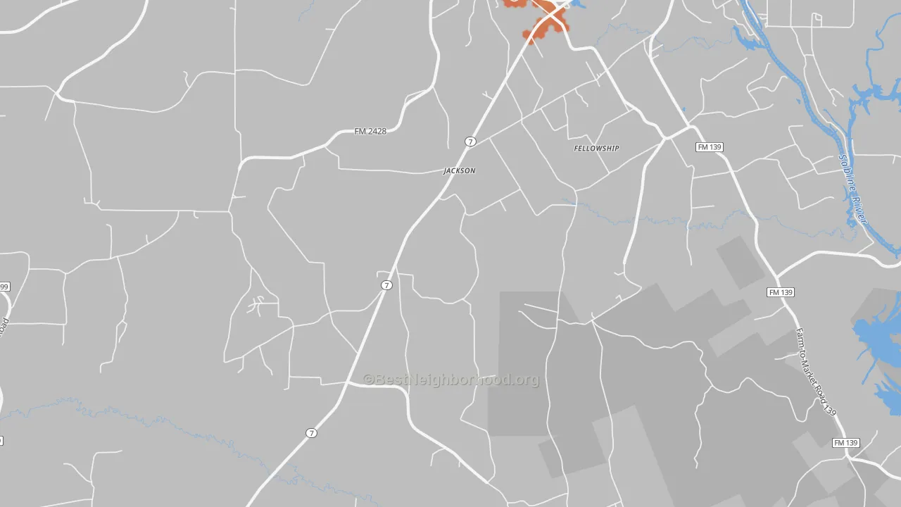 Bike Grade map of Jackson, TX