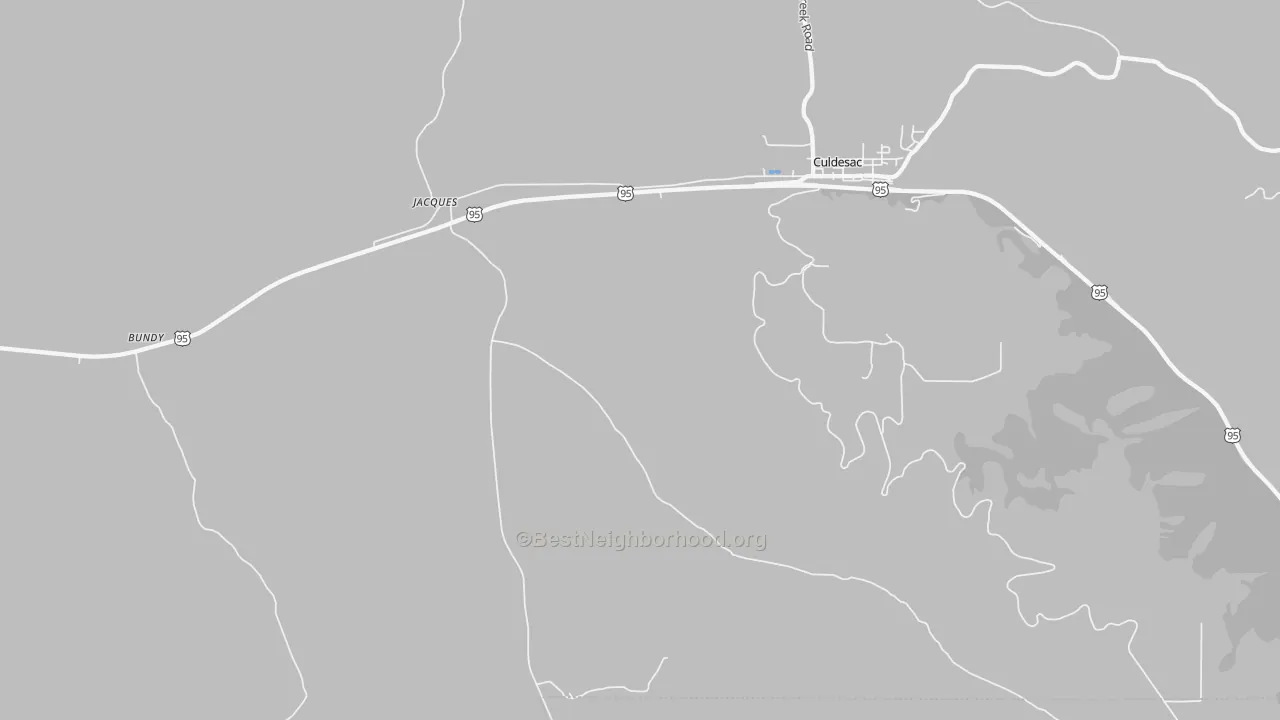 Bike Grade map of Jacques, ID