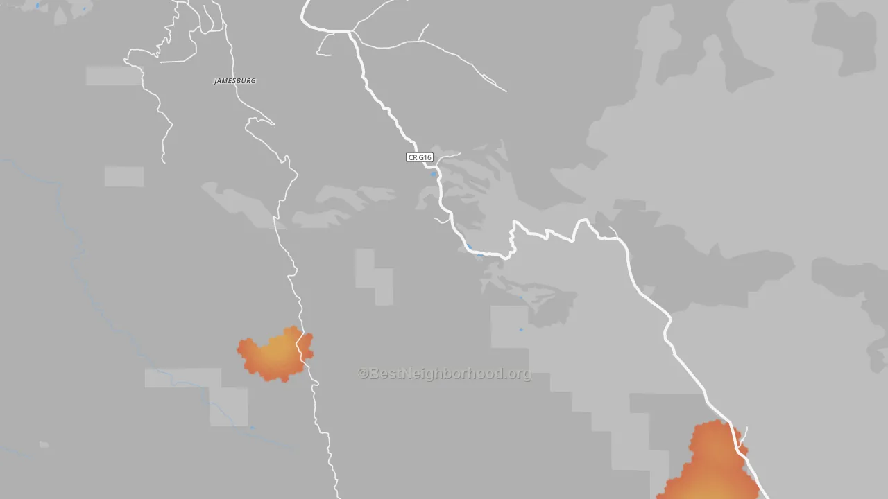 Bike Grade map of Jamesburg, CA