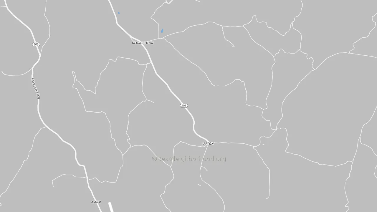 Bike Grade map of Japton, AR
