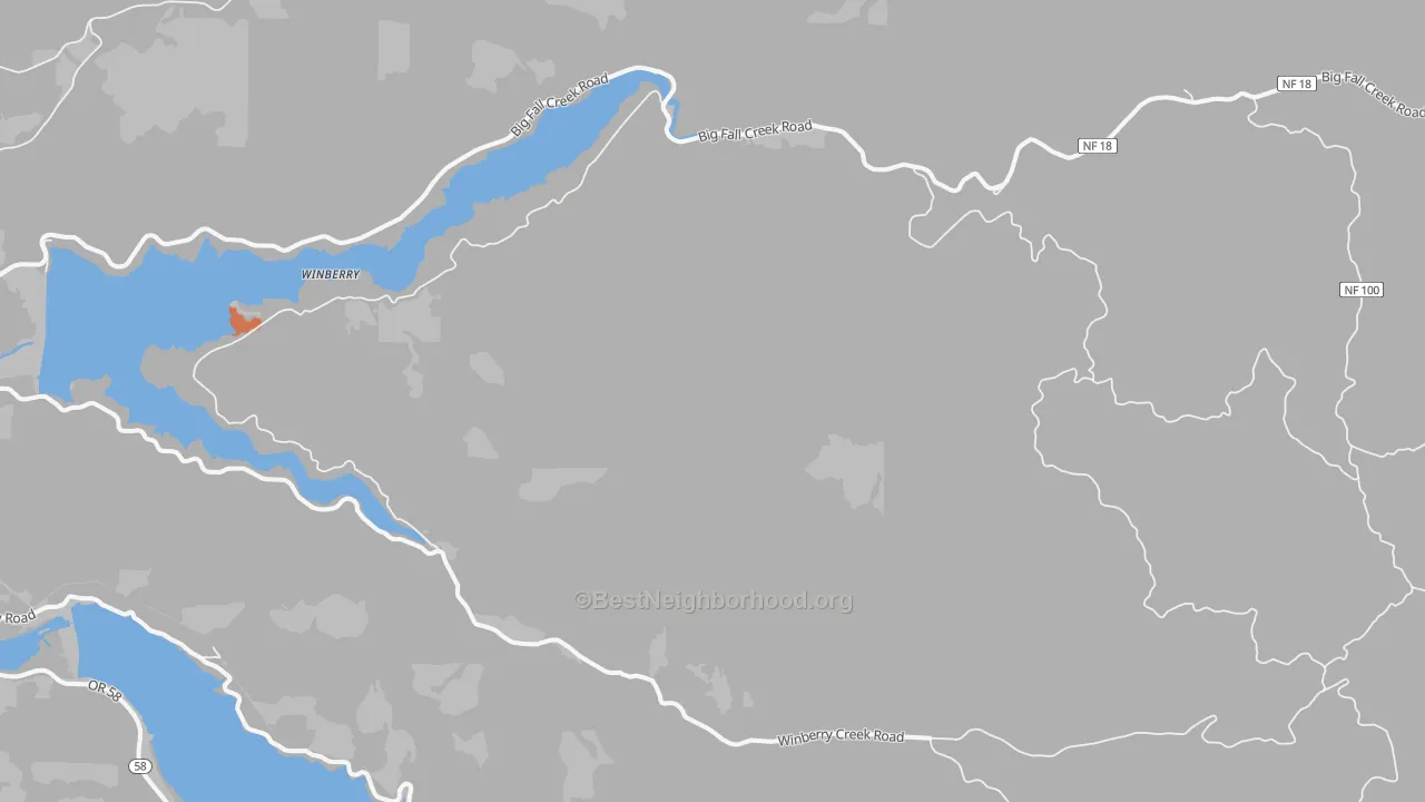 Bike Grade map of Jasper, OR