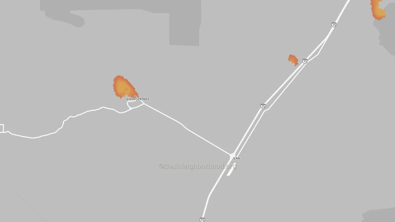 Bike Grade map of Jean, NV