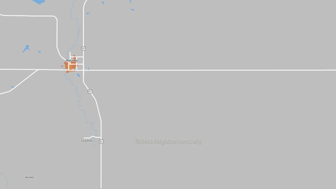 Bike Grade map of Jefferson County, OK