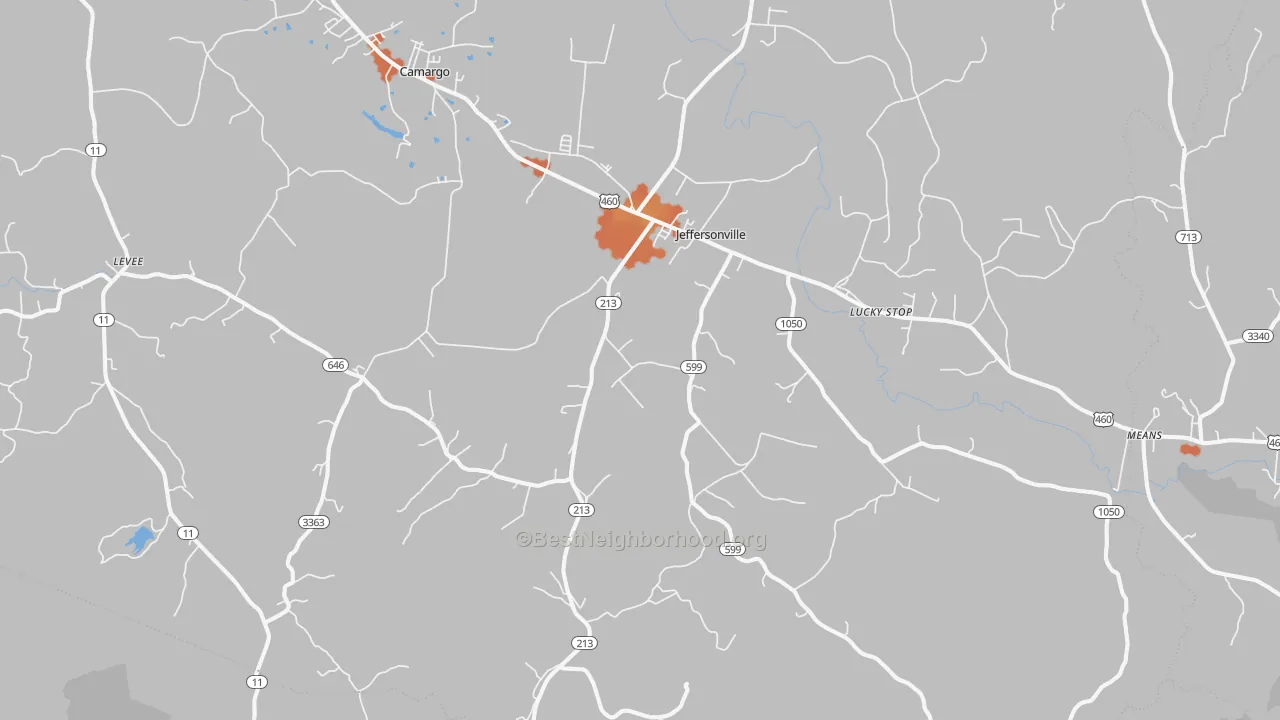 Bike Grade map of Jeffersonville, KY