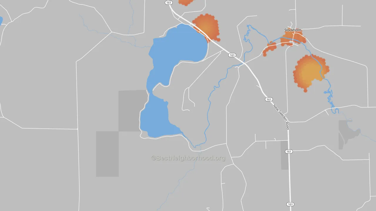 Bike Grade map of Jemtland, ME