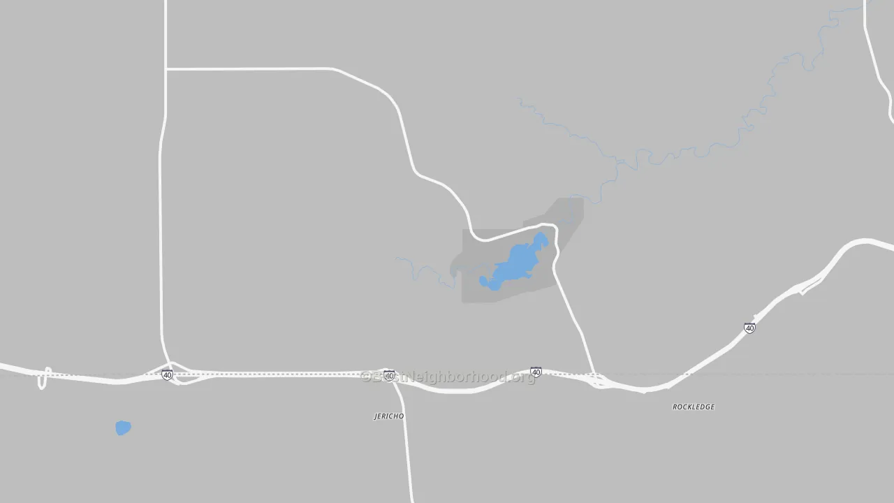 Bike Grade map of Jericho, TX