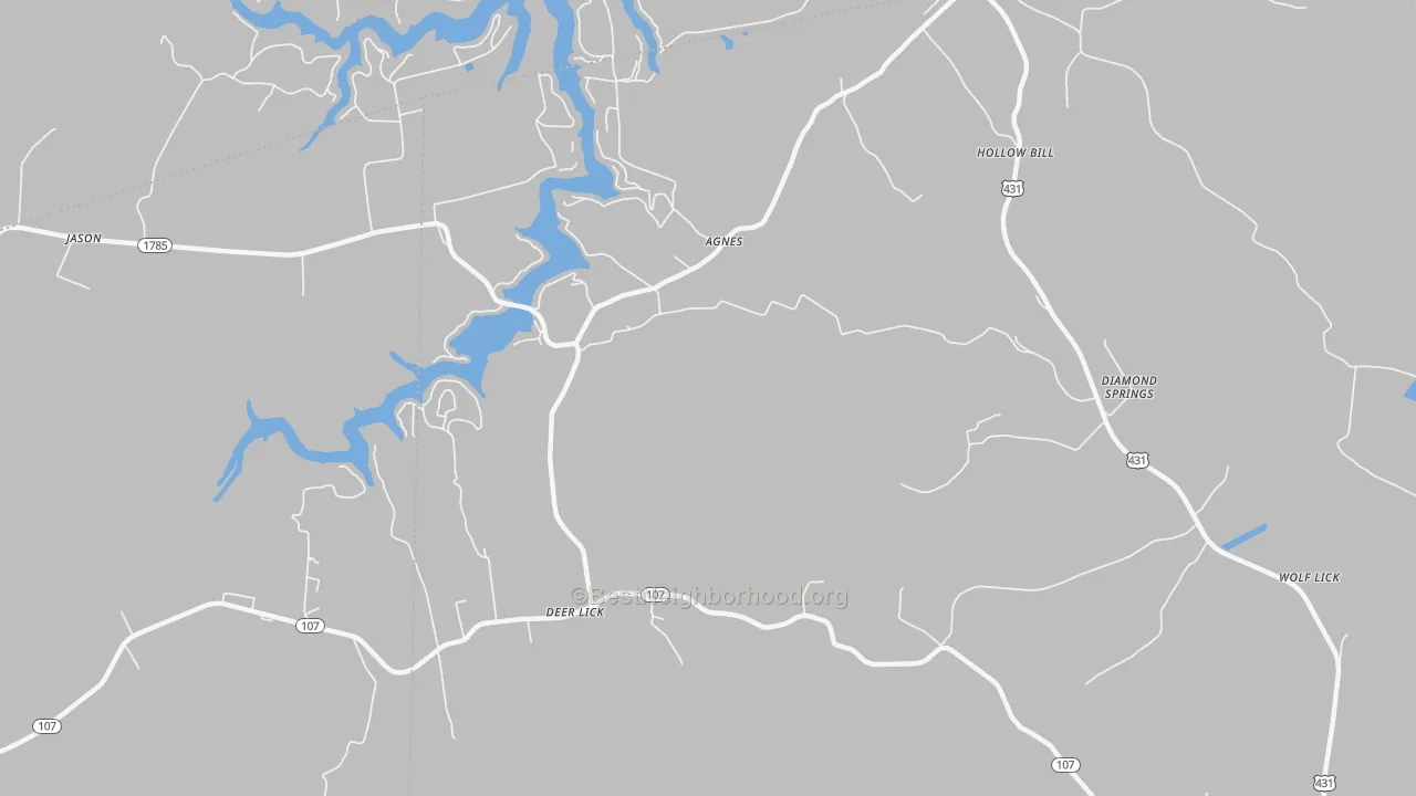 Bike Grade map of Jerico, KY
