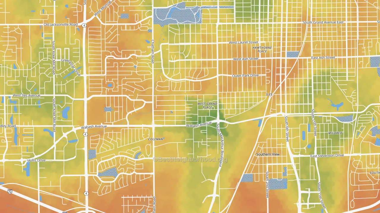 Bike Grade map of Jerome, IL
