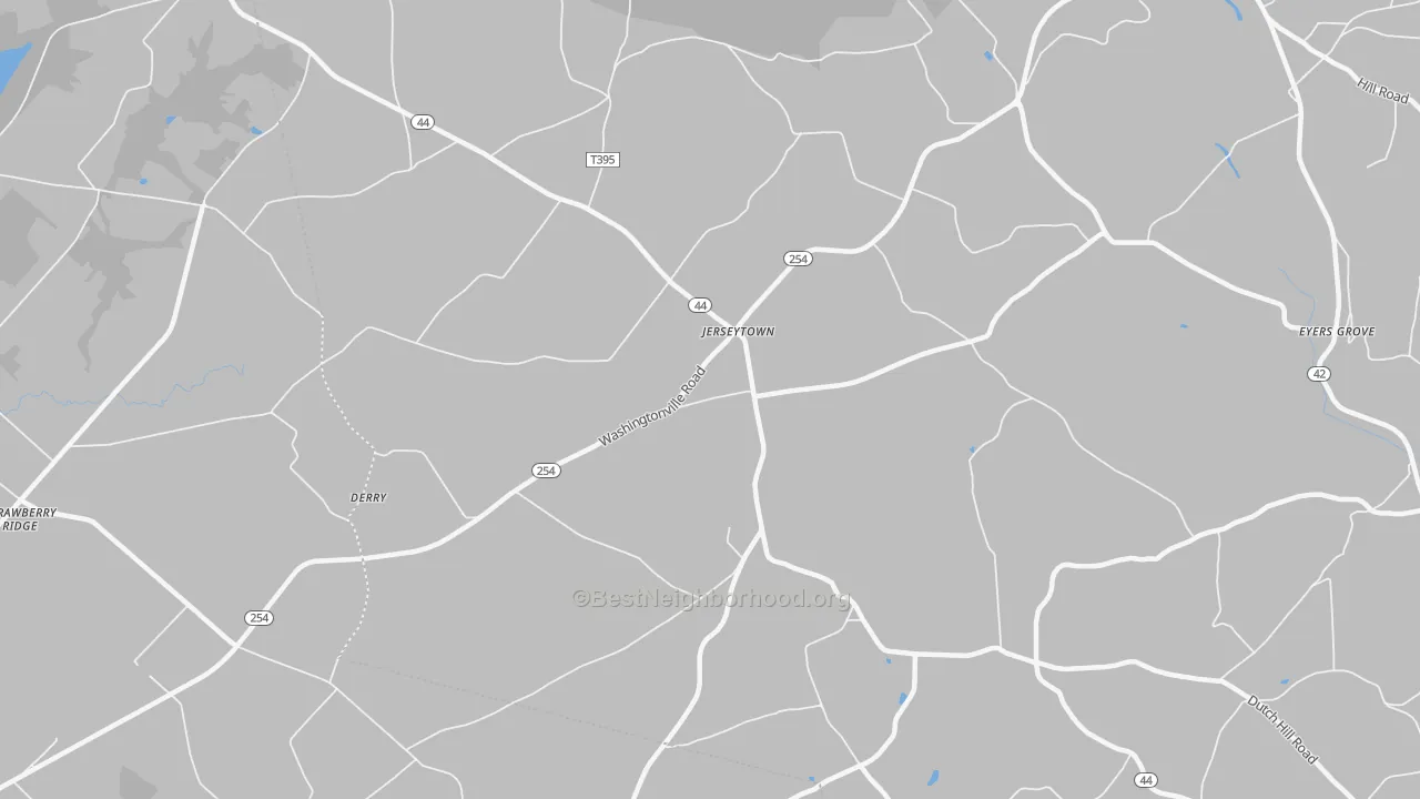 Bike Grade map of Jerseytown, PA