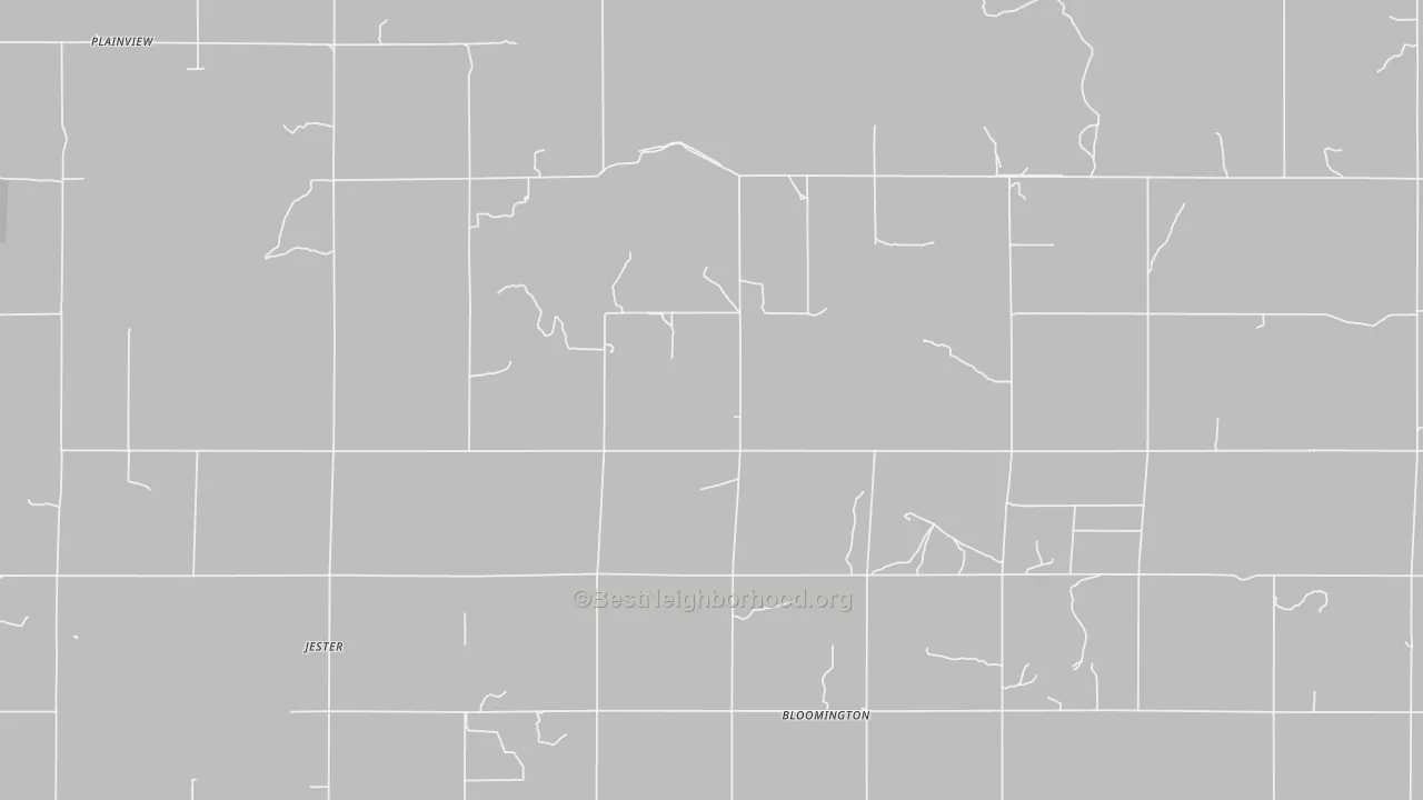 Bike Grade map of Jester, OK