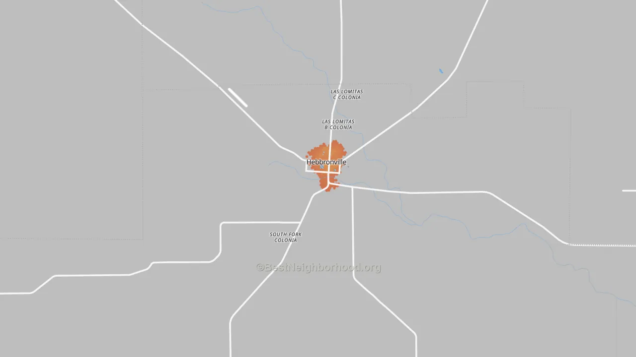 Bike Grade map of Jim Hogg County, TX