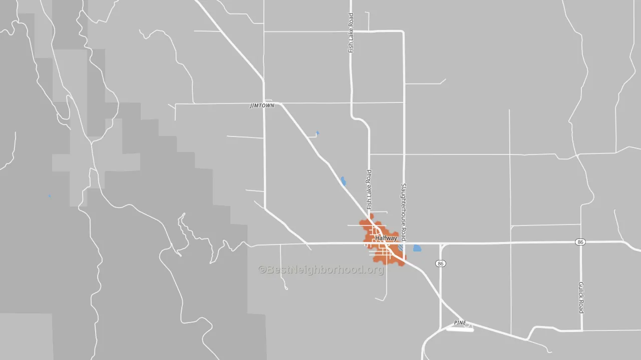 Bike Grade map of Jimtown, OR