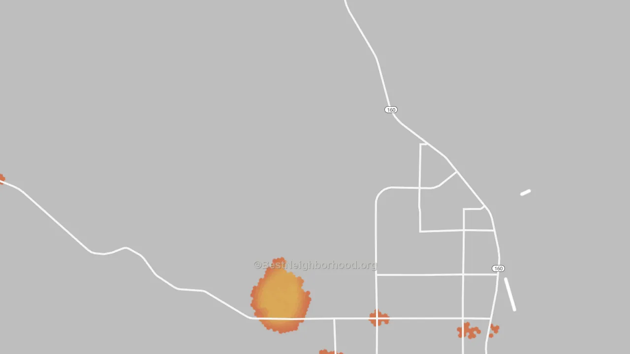 Bike Grade map of Johnnie, NV