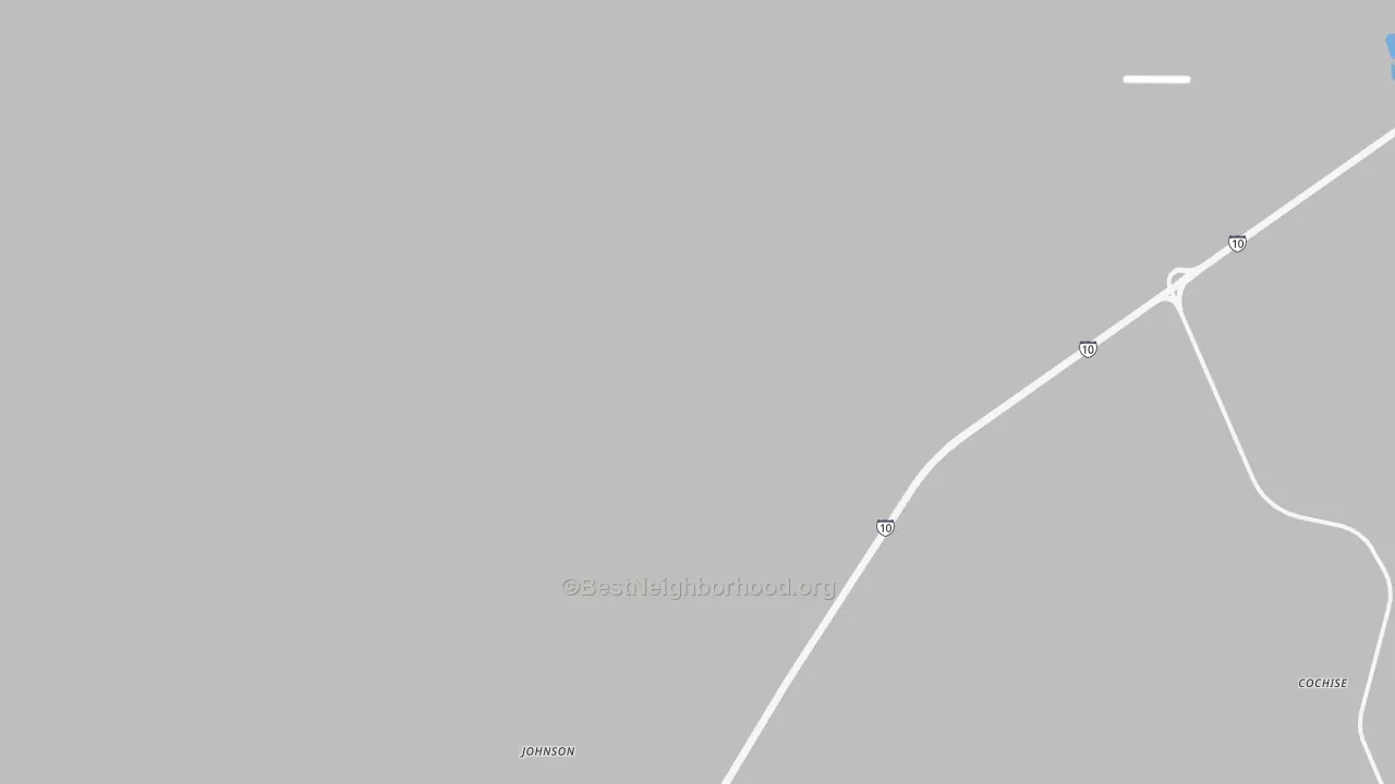 Bike Grade map of Johnson, AZ