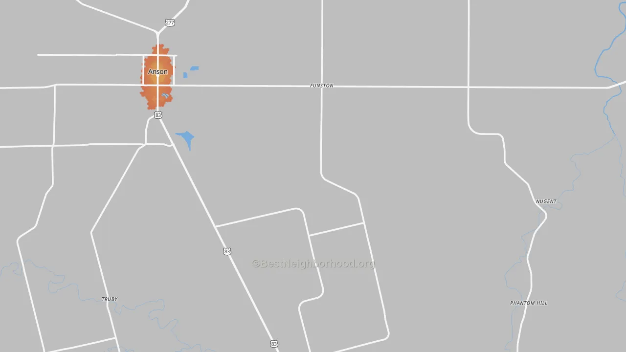 Bike Grade map of Jones County, TX