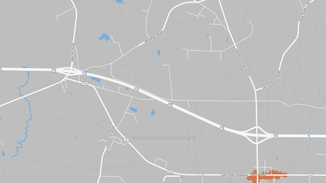 Bike Grade map of Jonesboro Crossing, NC