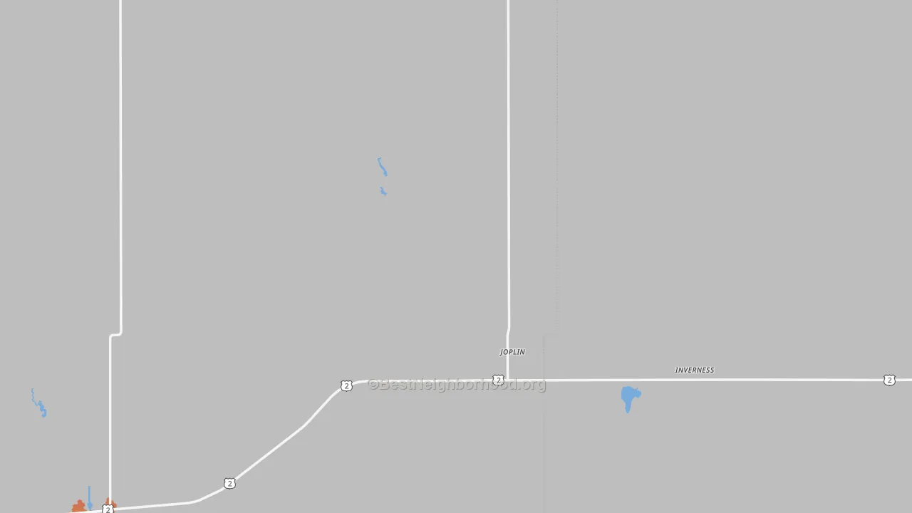 Bike Grade map of Joplin, MT