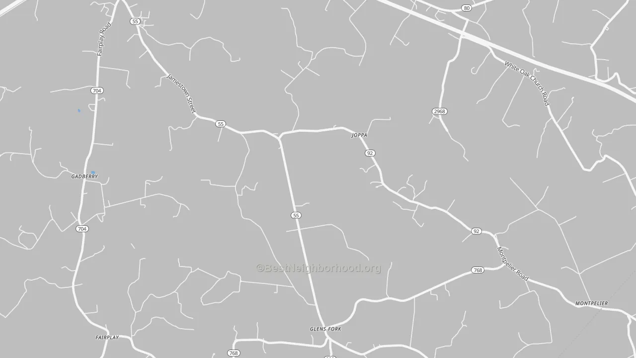 Bike Grade map of Joppa, KY