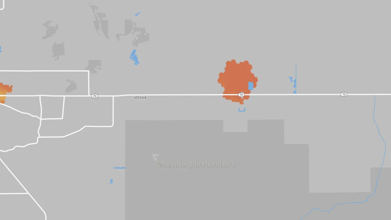 Bike Grade map of Joshua, FL