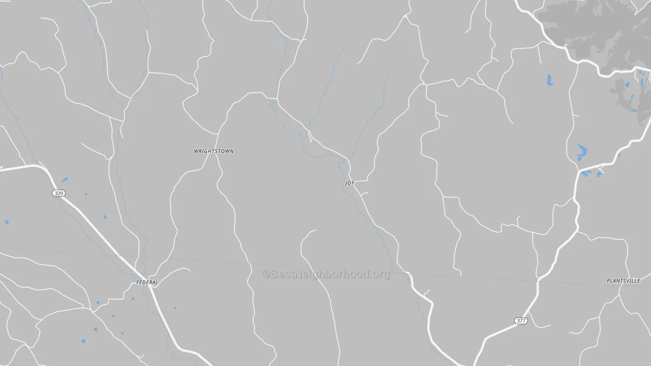 Bike Grade map of Joy, OH