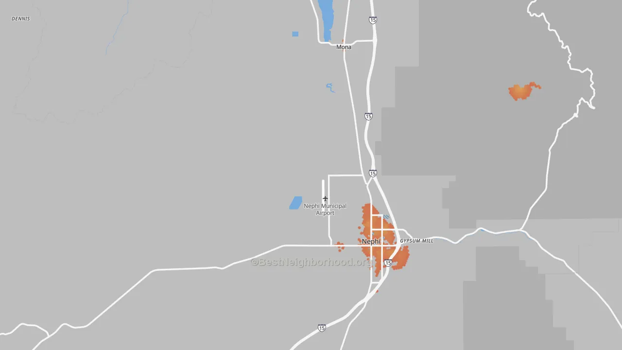 Bike Grade map of Juab County, UT
