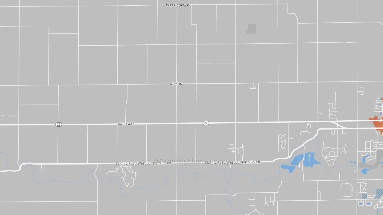 Bike Grade map of Judson, IN
