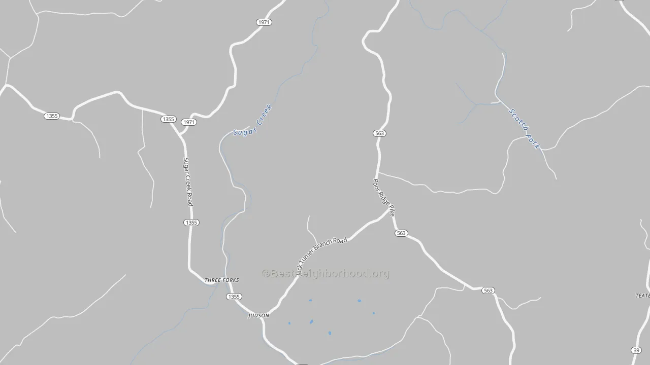Bike Grade map of Judson, KY