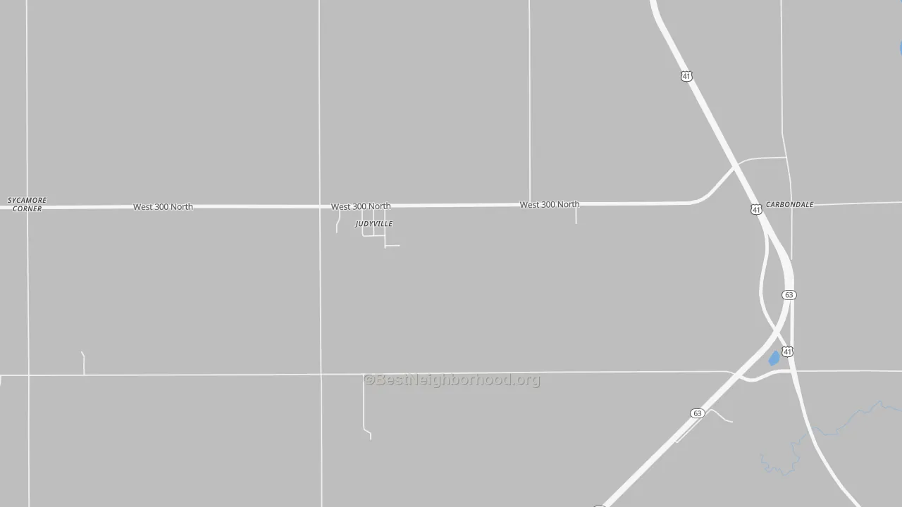 Bike Grade map of Judyville, IN