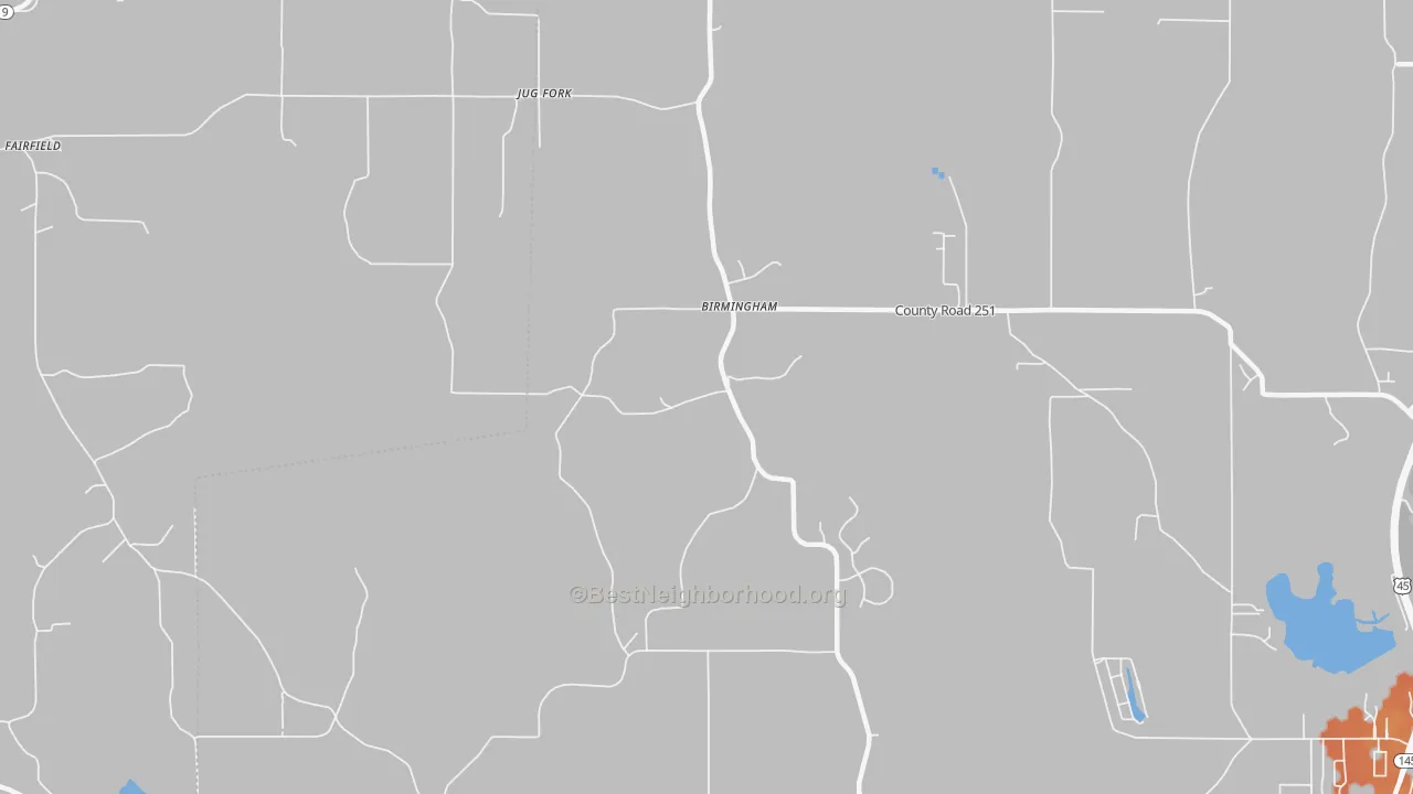 Bike Grade map of Jug Fork, MS
