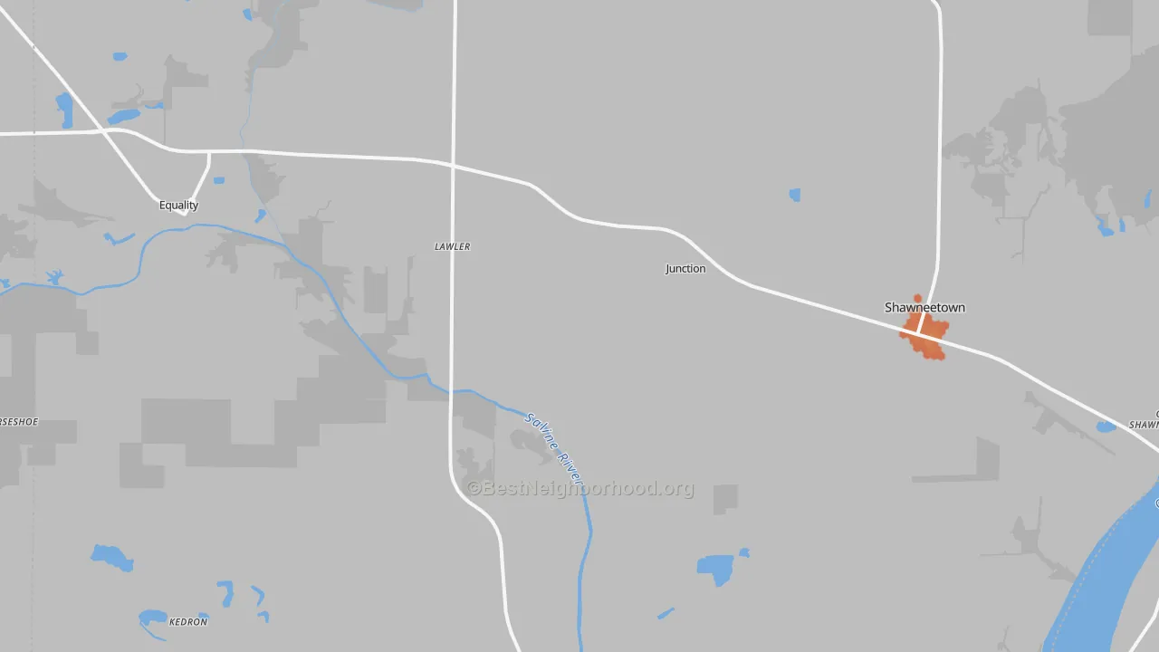 Bike Grade map of Junction, IL