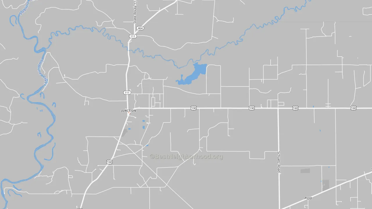 Bike Grade map of Junction, LA