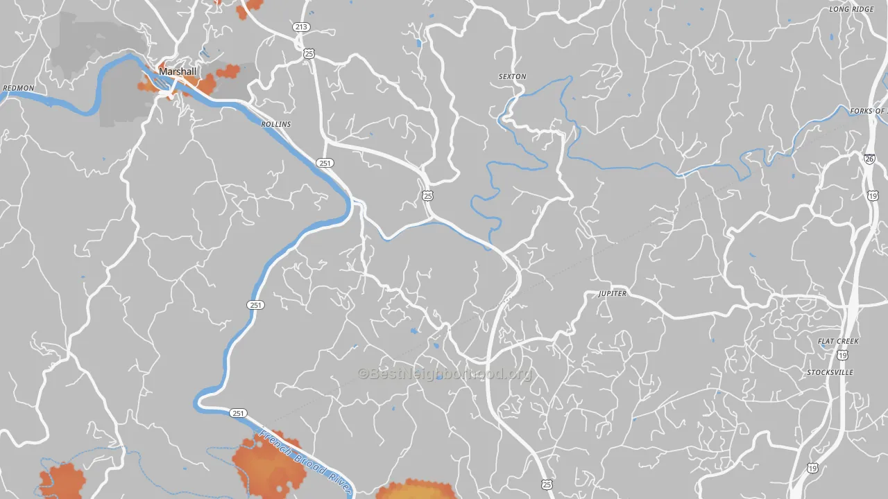 Bike Grade map of Jupiter, NC
