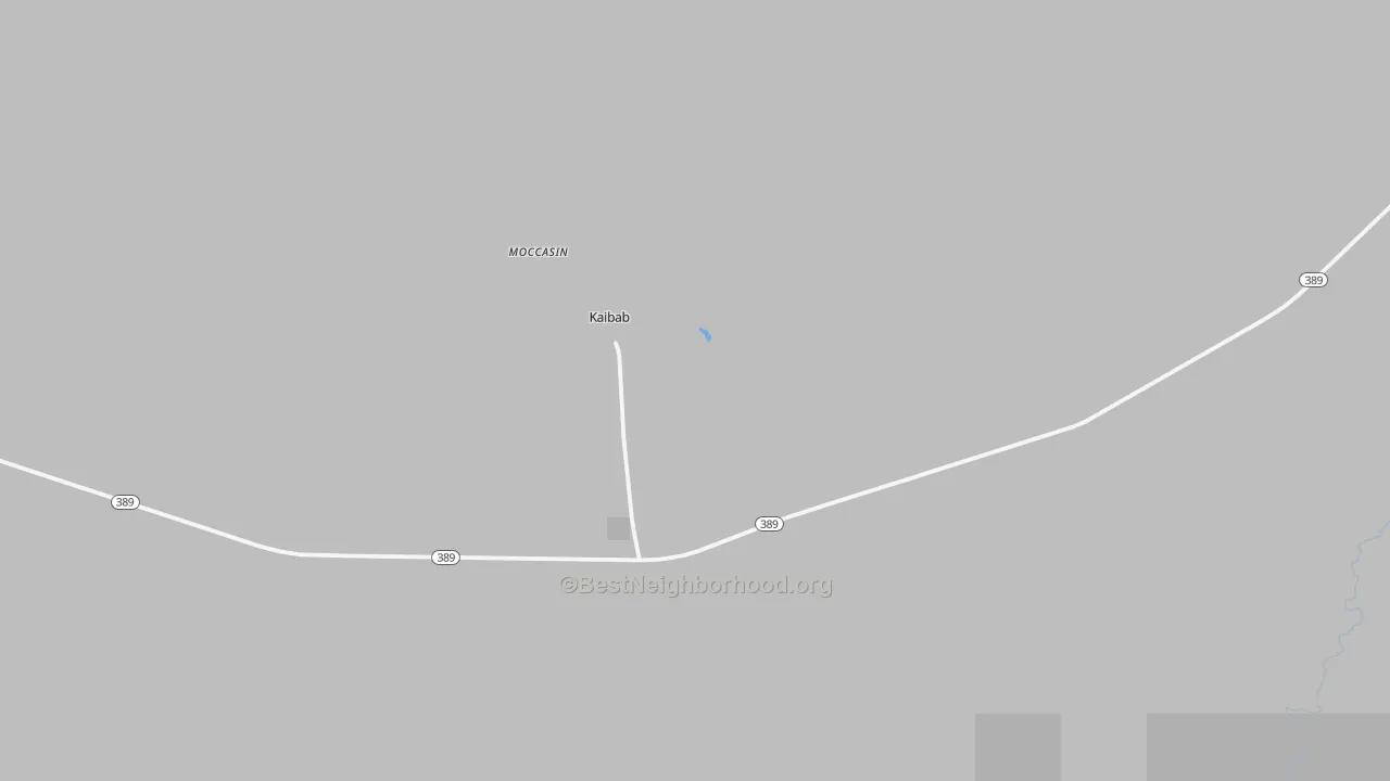 Bike Grade map of Kaibab, AZ