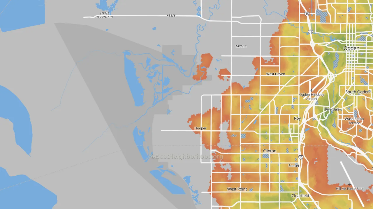 Bike Grade map of Kanesville, UT