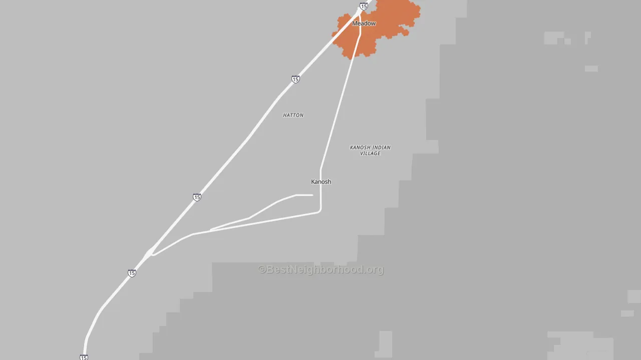 Bike Grade map of Kanosh, UT