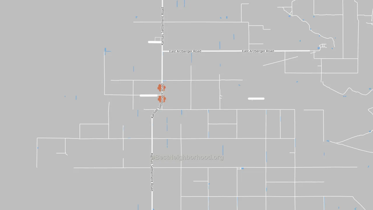 Bike Grade map of Kansas Settlement, AZ