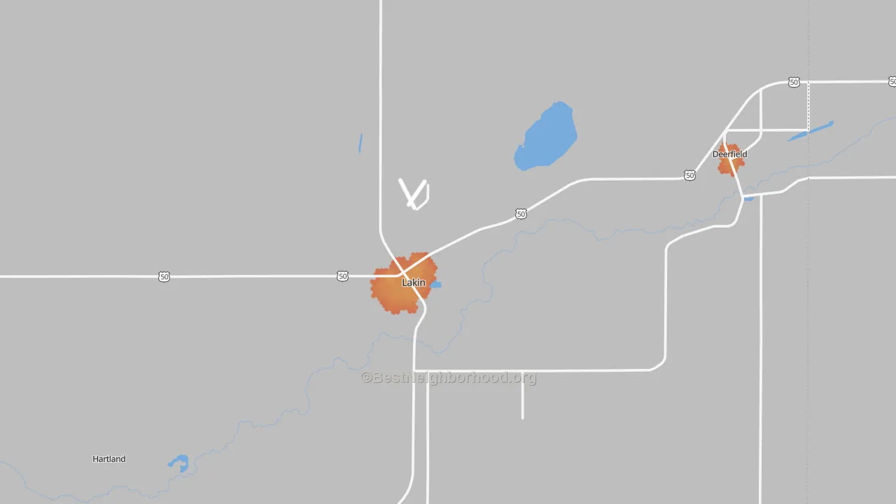 Bike Grade map of Kearny County, KS
