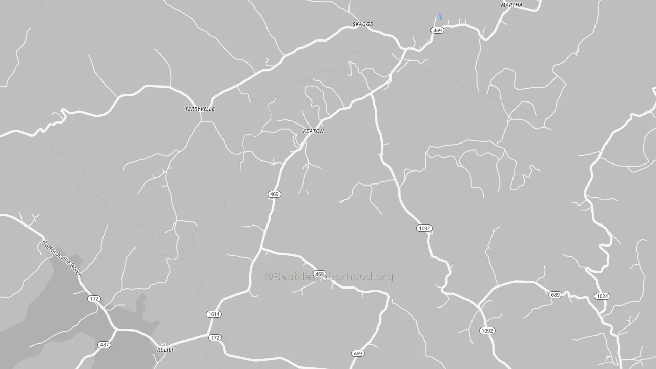 Bike Grade map of Keaton, KY