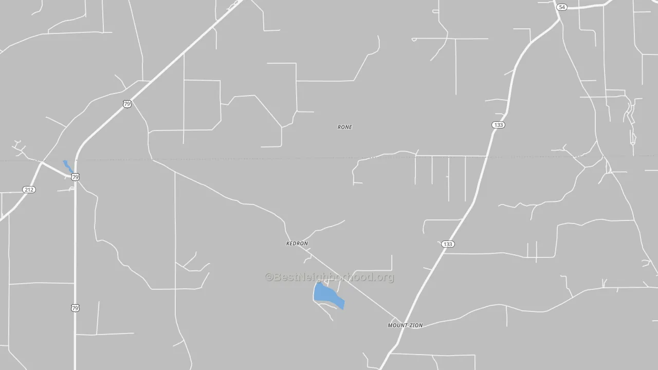 Bike Grade map of Kedron, AR