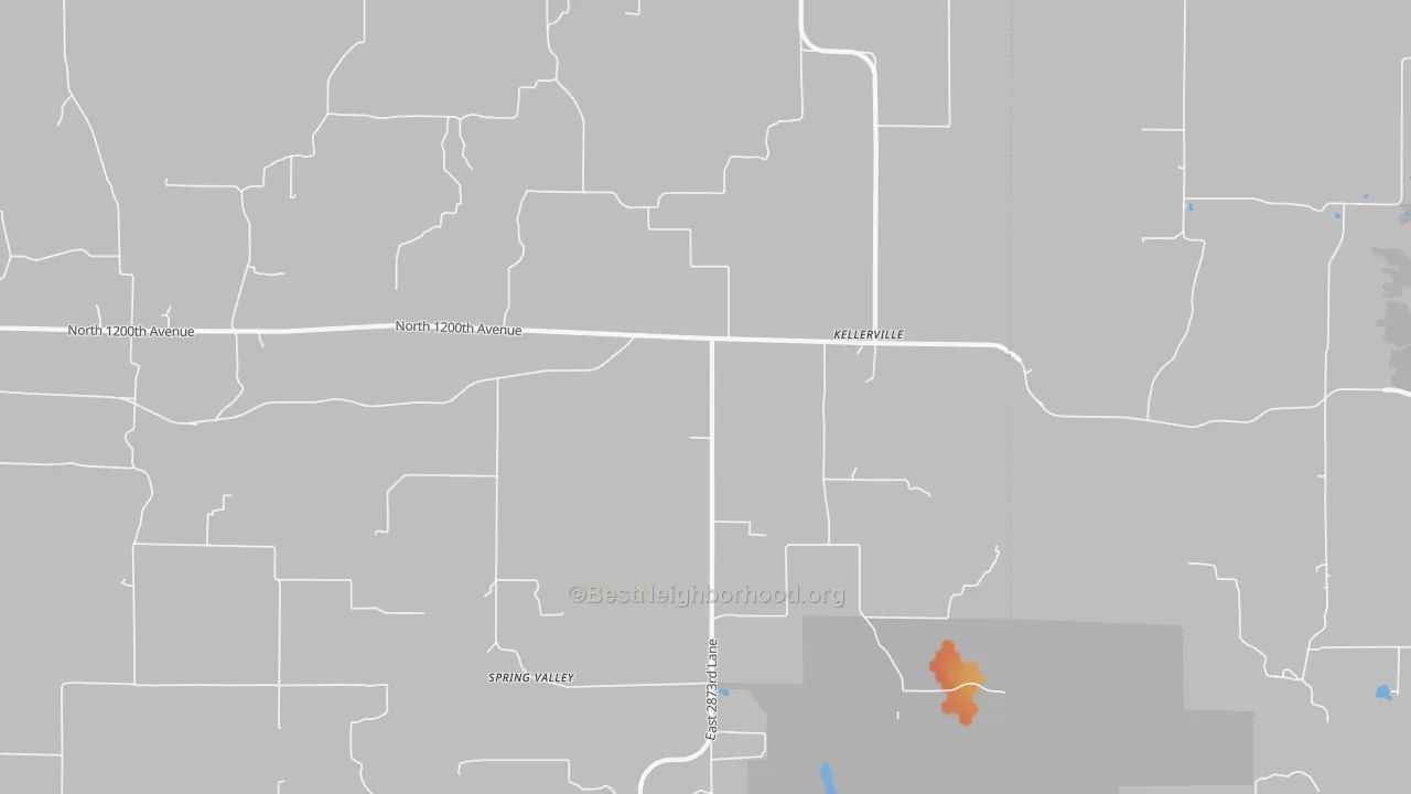 Bike Grade map of Kellerville, IL