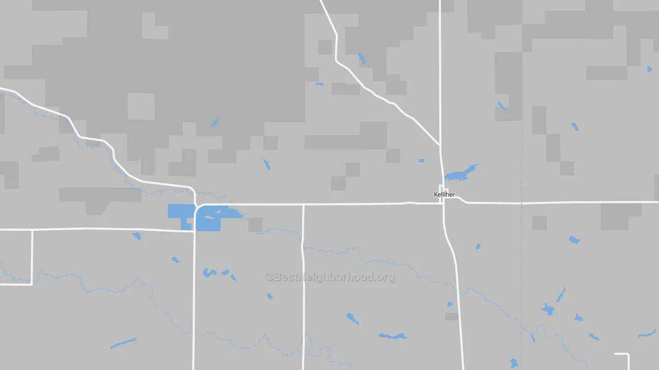 Bike Grade map of Kelliher, MN