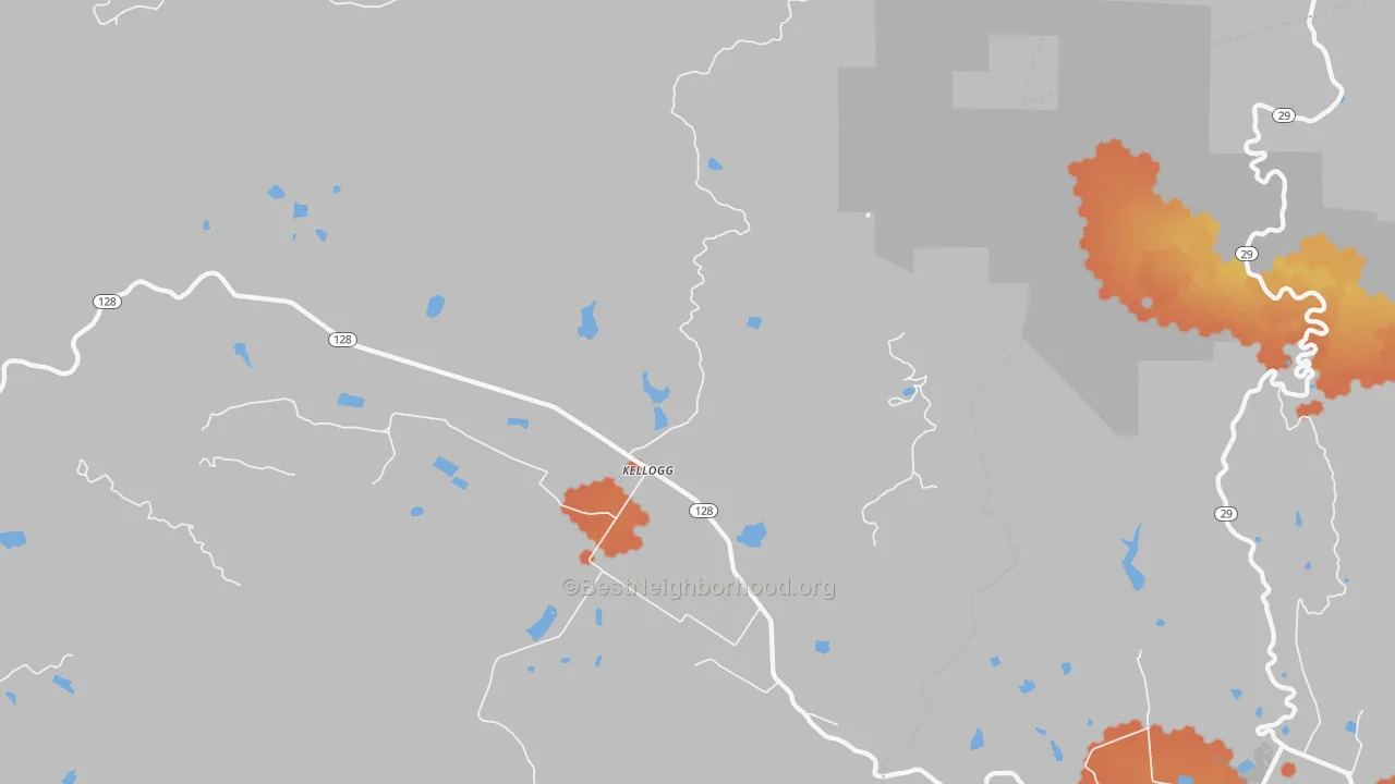 Bike Grade map of Kellog, CA